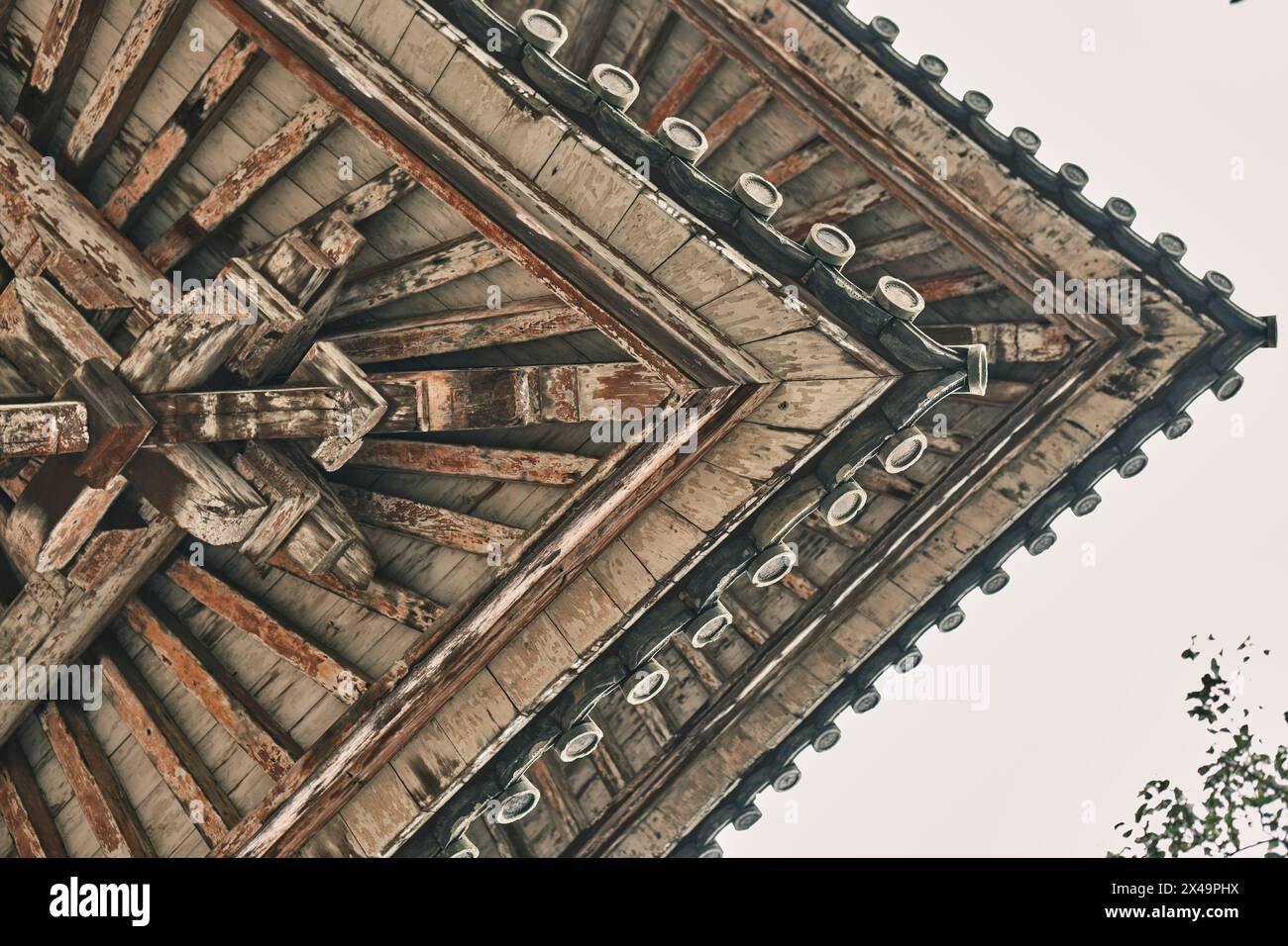 Todaiji-Tempel mit Dachdetail Stockfoto