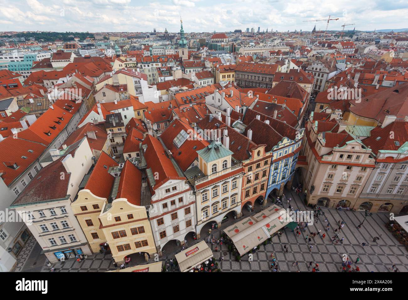 Historische Buidllings Prag Tschechische Republik Stockfoto