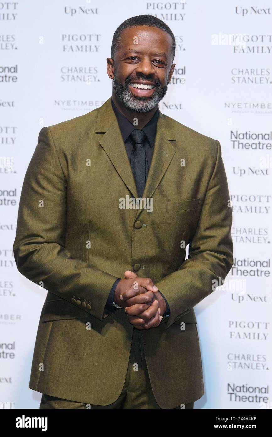 London, UK . 1. Mai 2024 . Adrian Lester im National Theatre: Up Next Gala im National Theatre Southbank. Quelle: Alan D West/Alamy Live News Stockfoto