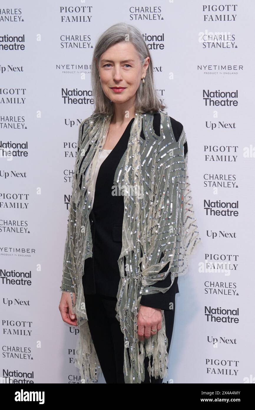 London, UK . 1. Mai 2024 . Gina McKee im National Theatre: Up Next Gala im National Theatre Southbank. Quelle: Alan D West/Alamy Live News Stockfoto