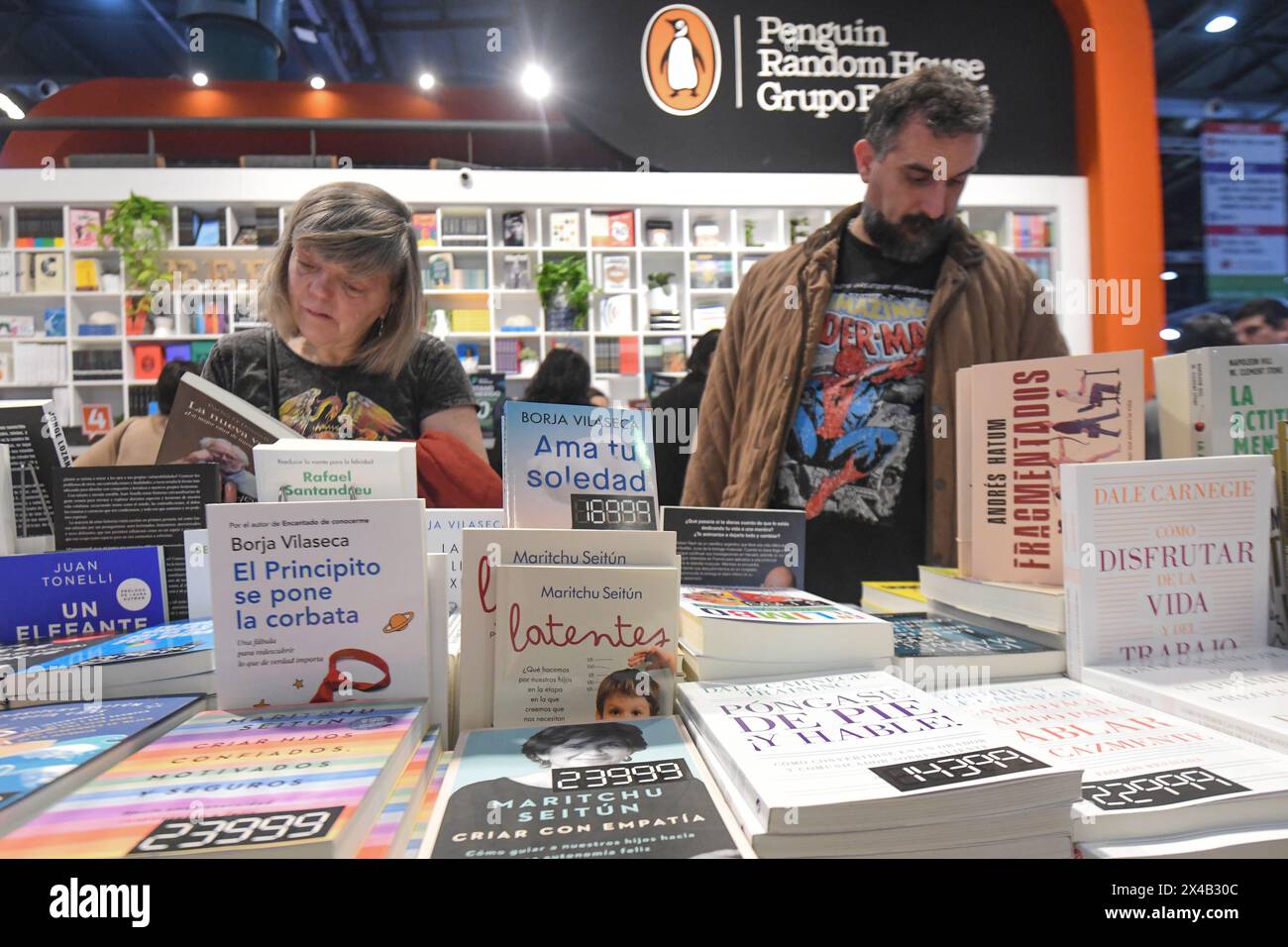 48° Feria Internacional del Libro de Buenos Aires (48° Internationale Buchmesse von Buenos Aires). La Rural, Predio Ferial de Palermo. Argentinien Stockfoto