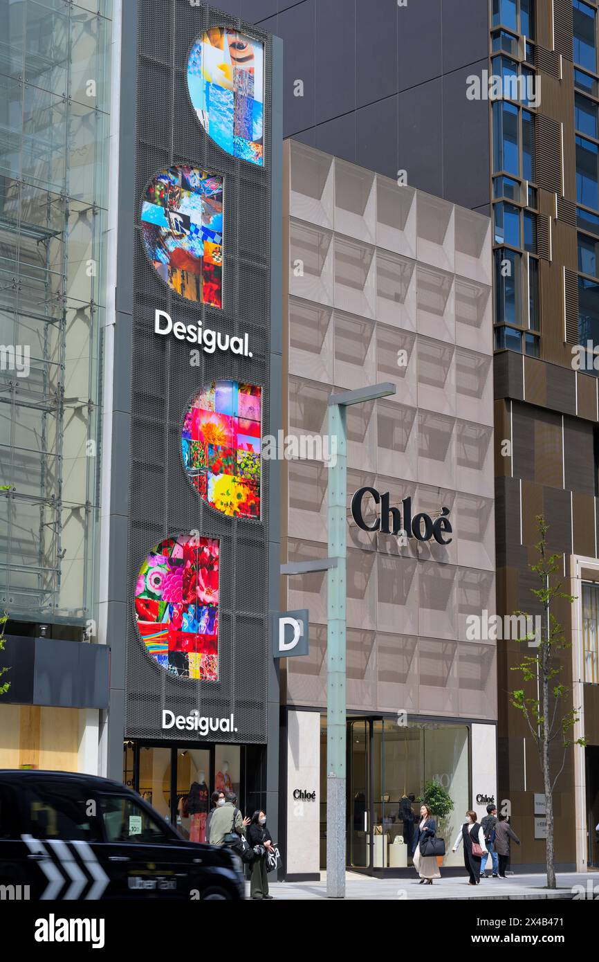 Der Desigual Flagship Store in Ginza, Tokyo JP Stockfoto