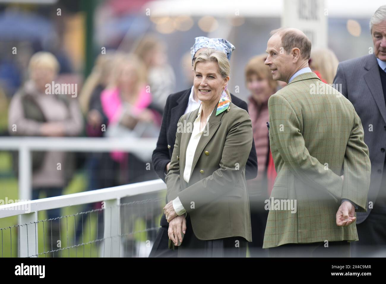 Duke and Duchess of Edinburgh bei der Royal Windsor Horse Show in Windsor, Berkshire. Bilddatum: Donnerstag, 2. Mai 2024. Stockfoto
