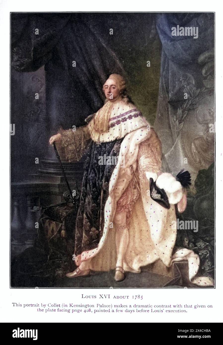 Ludwig XVI. Um 1785 von der Französischen Revolution aus dem Zeitalter Ludwigs 14 bis zur Ankunft Napoleons von Wheeler, Harold Felix Baker, veröffentlicht 1913 Stockfoto