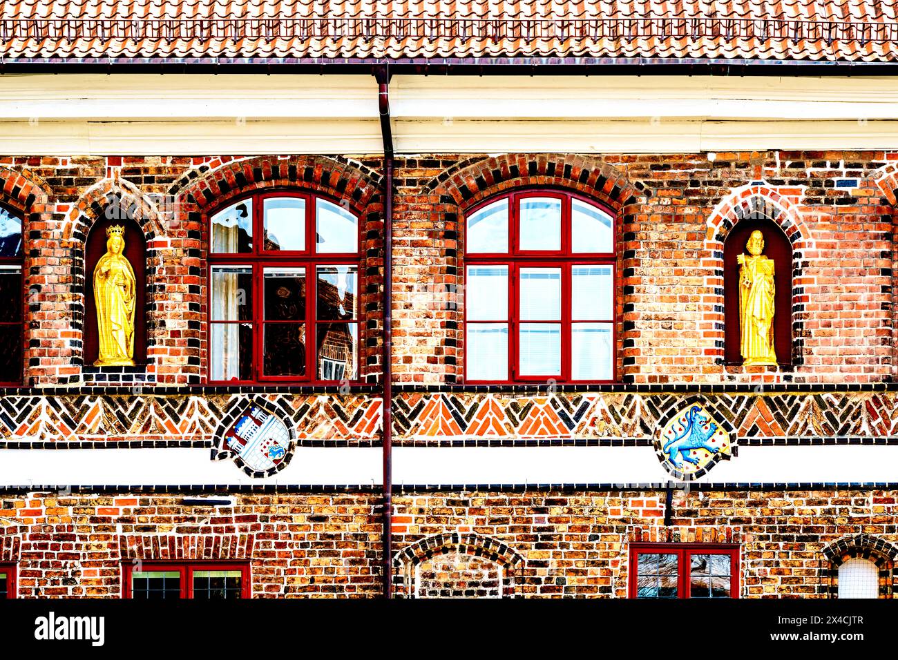 Lüneburg, (Niedersachsen, Deutschland): Rückseite des Rathauses Stockfoto