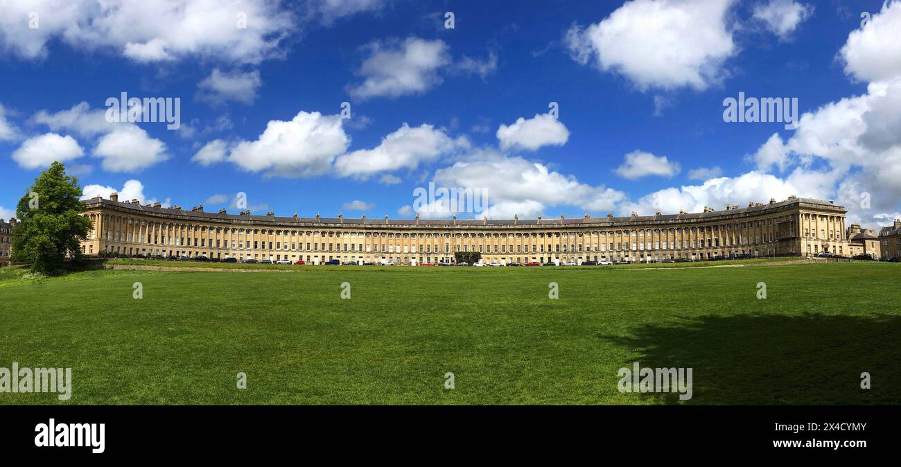 Die Royal Crescent, Bath, England Stockfoto