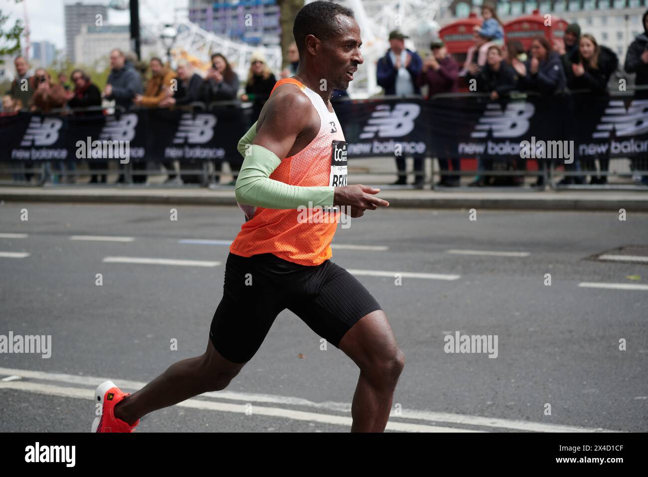 London Marathon 2024 21. April 2024 Männer Elite Rennen Kenenisa Bekele Stockfoto