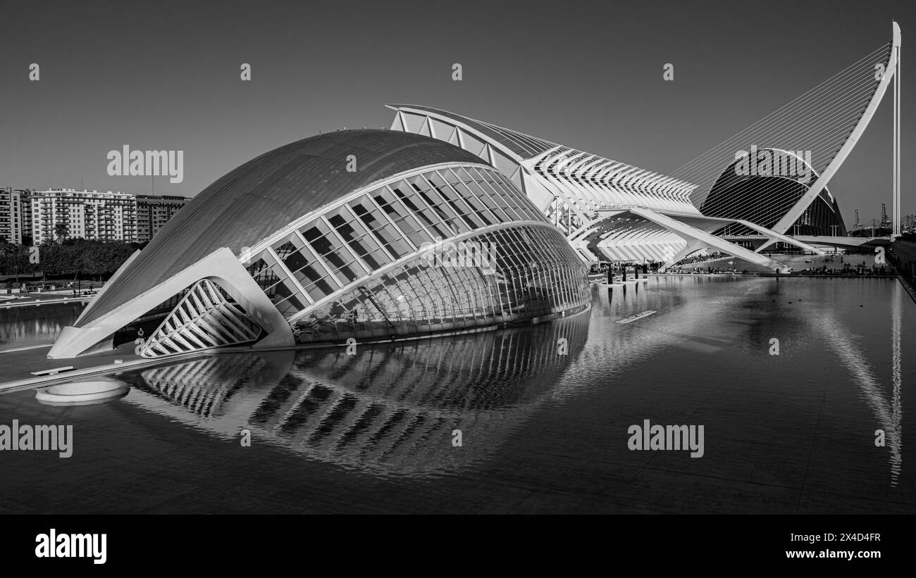 Spanien, Valencia, Stadt der Künste und Wissenschaften Stockfoto