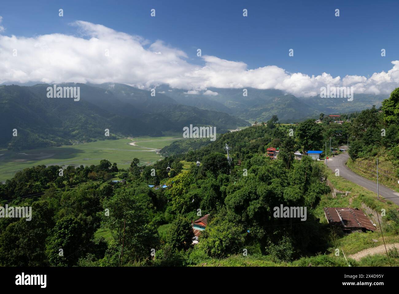 Nepal, Pokhara-Tal Stockfoto