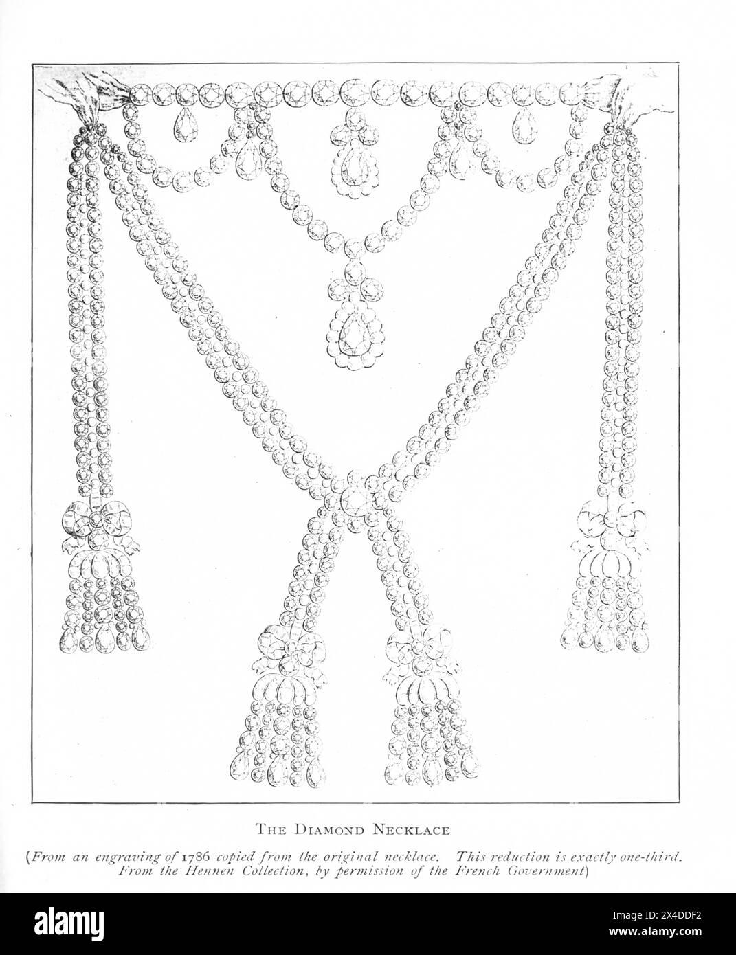 Die Diamant-Halskette aus der Französischen Revolution aus dem Zeitalter Ludwigs 14 bis zur Ankunft Napoleons von Wheeler, Harold Felix Baker, veröffentlicht 1913 Stockfoto
