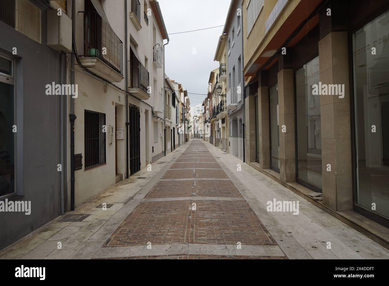 Obras, Citricos, calle de la ciudad Stockfoto