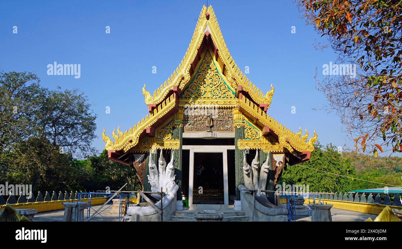 buddhistischer Tempel auf der Insel koh samet in thailand Stockfoto