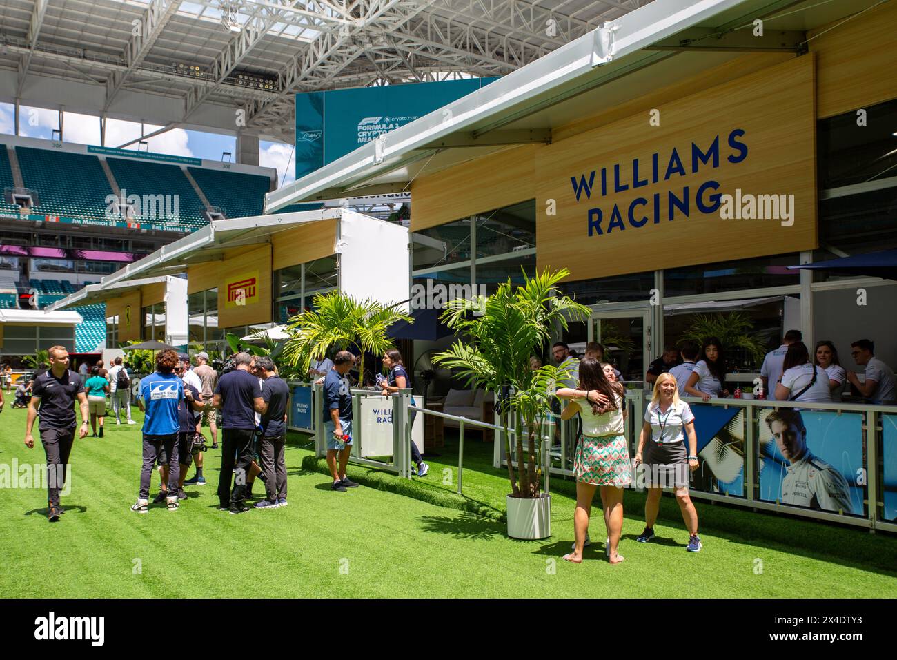 Miami Gardens, FL, USA. Mai 2023. Tag Vor Der Konferenz. Leute, Leute, Leute, Fahrer im F1 Grand Prix von Miami im Miami International Autodrome in Miami Gardens, Florida, USA. Quelle: Yaroslav Sabitov/YES Market Media/Alamy Live News. Stockfoto