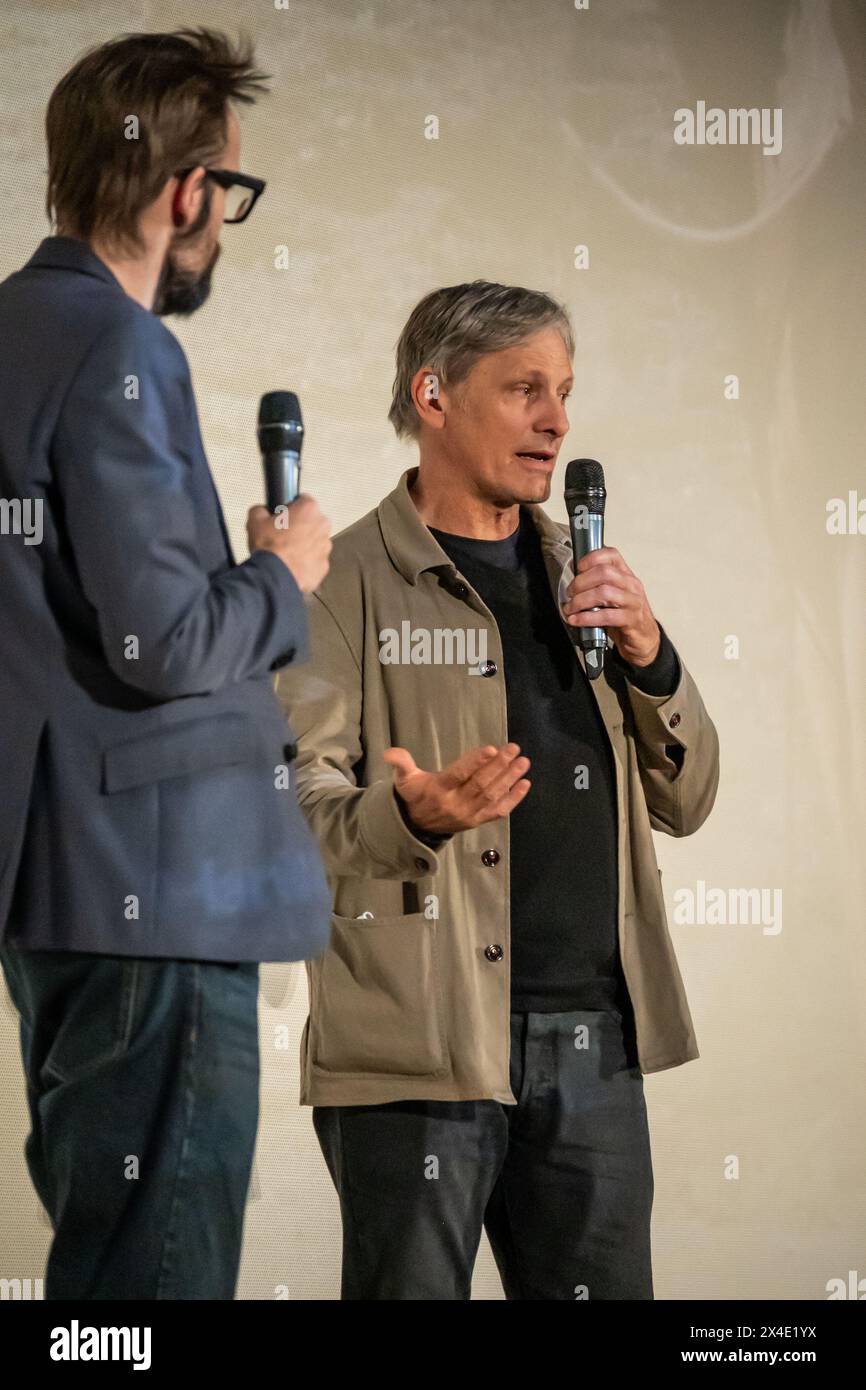 Viggo Mortensen präsentiert „The Dead Don't Hurt“, den neuen Western, in dem er Regie führt. Saragossa, Spanien Stockfoto