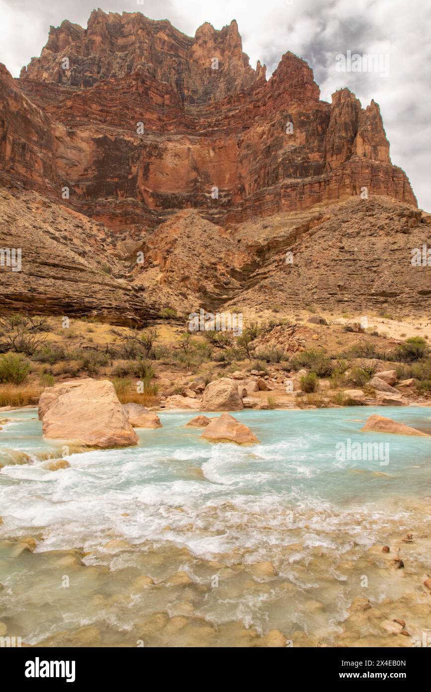 USA, Arizona, Grand Canyon Nationalpark. Rapids am Little Colorado River. Stockfoto