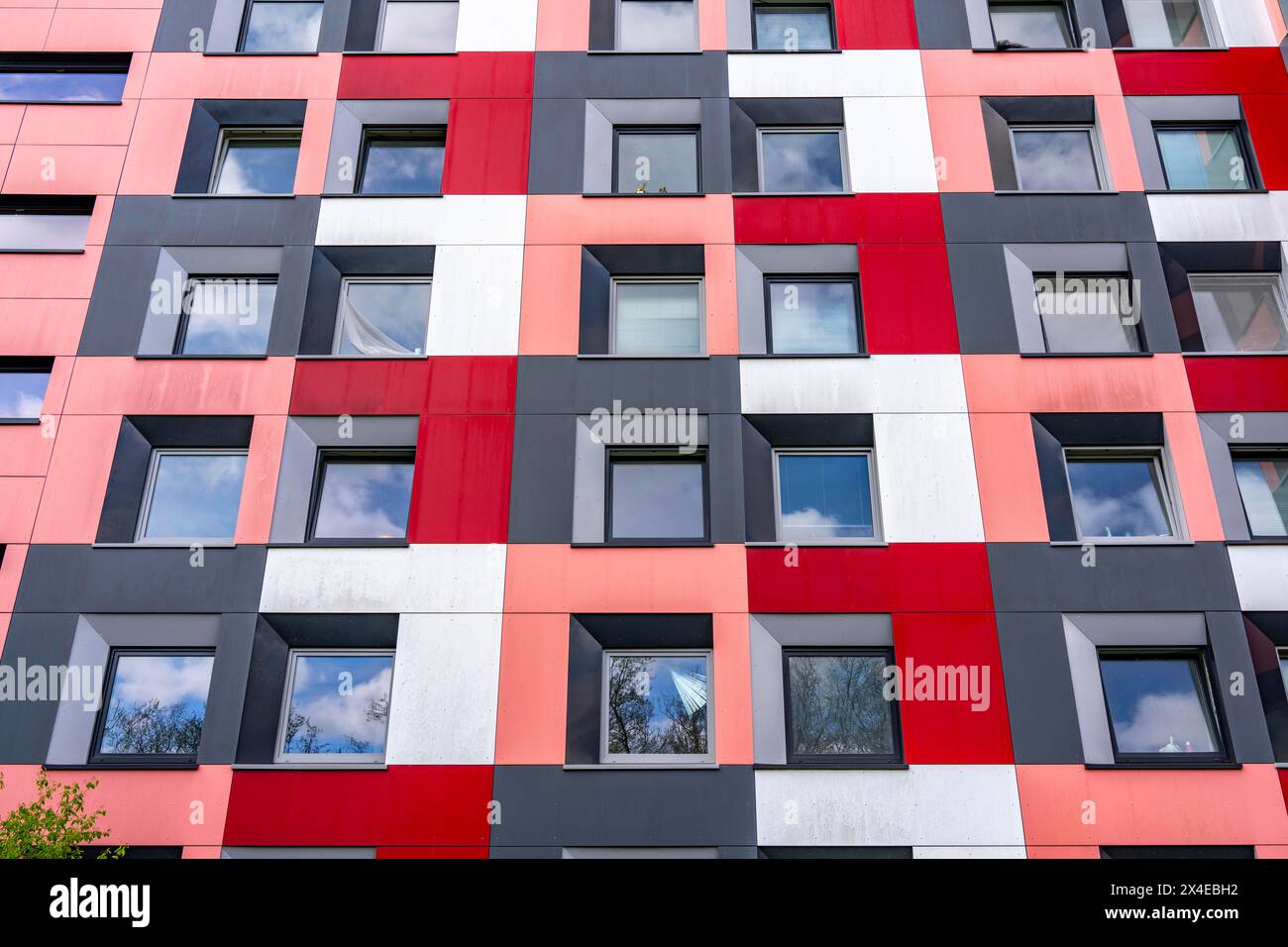 Studentenwohnheim des Studierendenwerks Essen-Duisburg in Essen werden über 310 möblierte Zimmer an Studenten vermietet, NRW, Deutschland Stockfoto