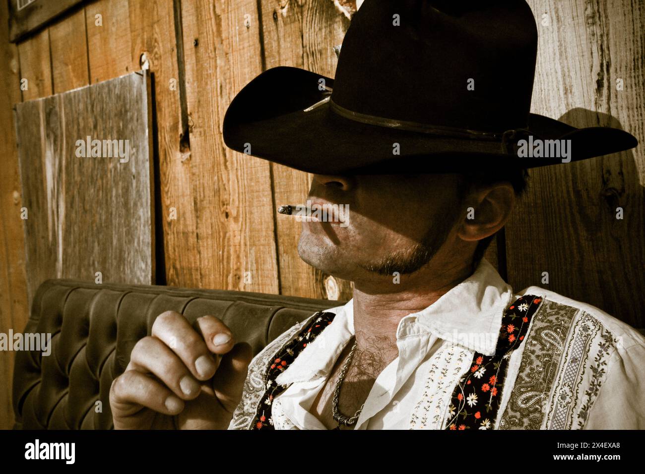 Galisteo, New Mexico, USA. Modell freigegeben. (Nur Für Redaktionelle Zwecke) Stockfoto