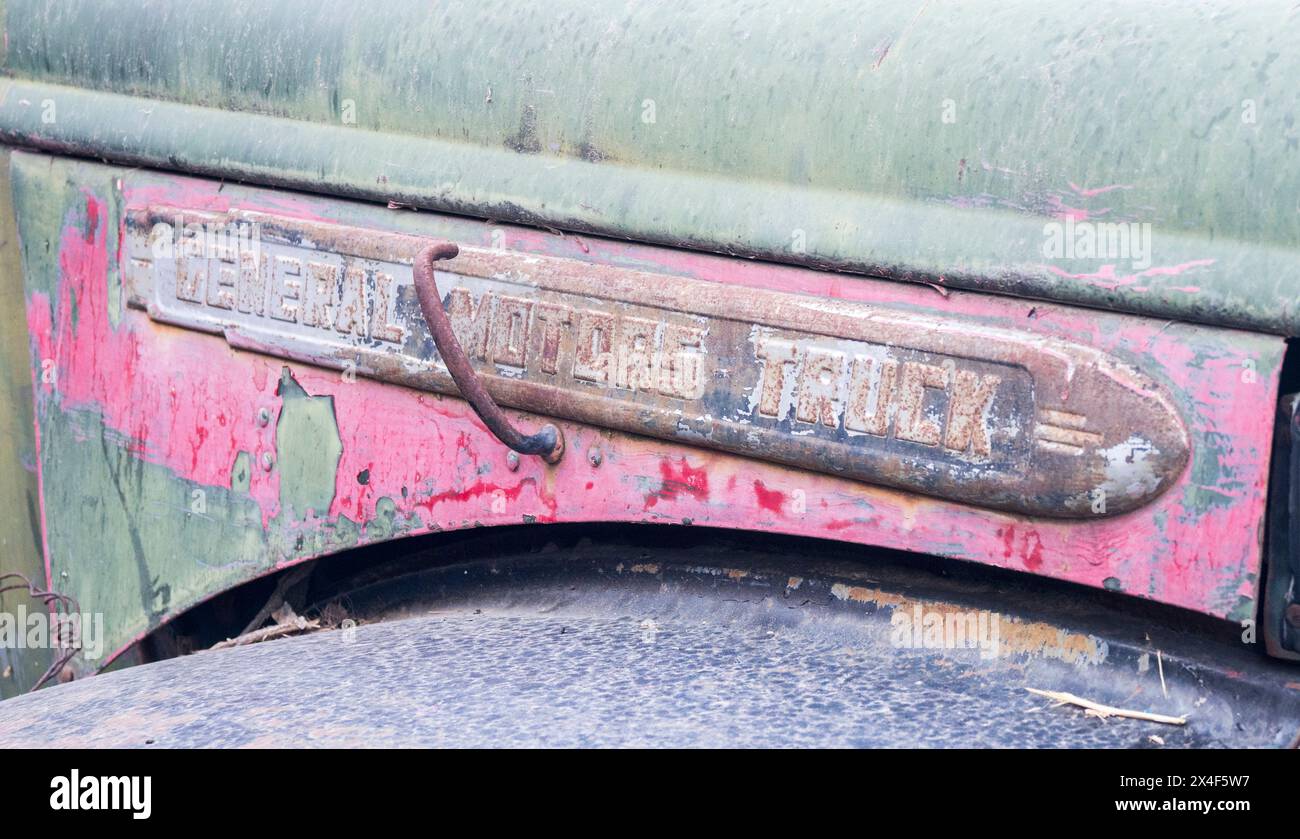 Nahaufnahme alter Lkw im Palouse. (Nur Für Redaktionelle Zwecke) Stockfoto
