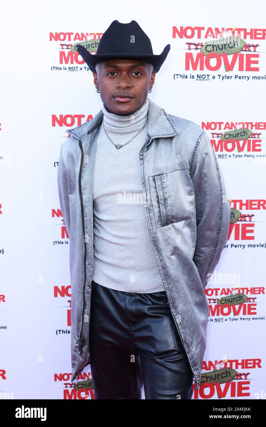 Steven Clark nimmt am 2. Mai 2024 in Los Angeles an der Premiere von „Not Another Church Movie“ im Harmony Gold Teil. Foto: Crash/imageSPACE/SIPA USA Credit: SIPA USA/Alamy Live News Stockfoto