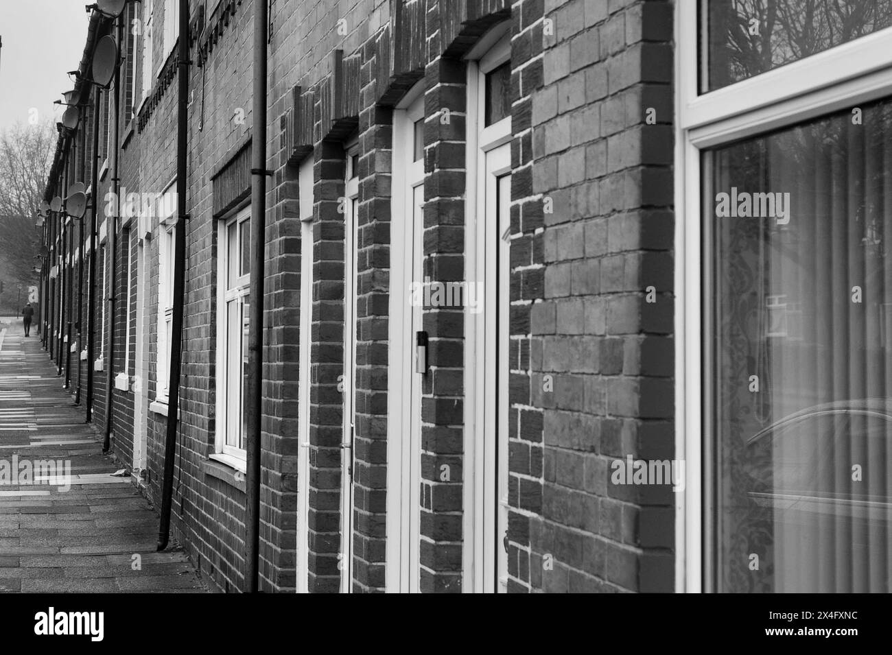 Reihenhäuser in Grace Street, Walker, Tyne und Wear Stockfoto