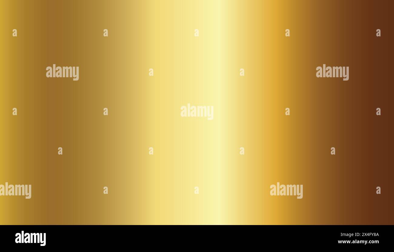 Hintergrund mit goldfarbener Metallstruktur. Gold mit Metallstruktur. Vektorillustration des goldenen Metalltexturhintergrunds für Design Stock Vektor