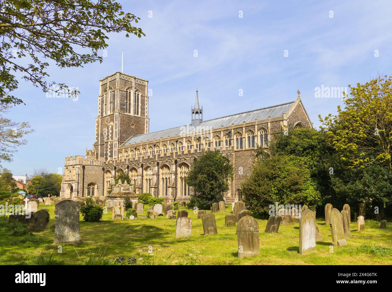 Äußere der Kirche St. Edmund, Southwold, Suffolk. UK Stockfoto