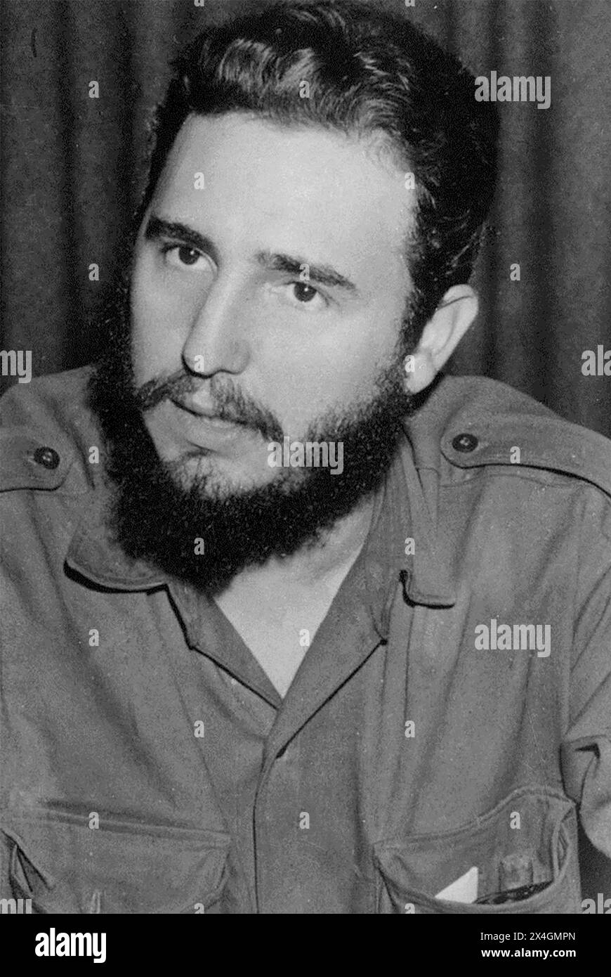 FIDEL CASTRO (1926-2016) kubanischer Revolutionsführer um 1960 Stockfoto