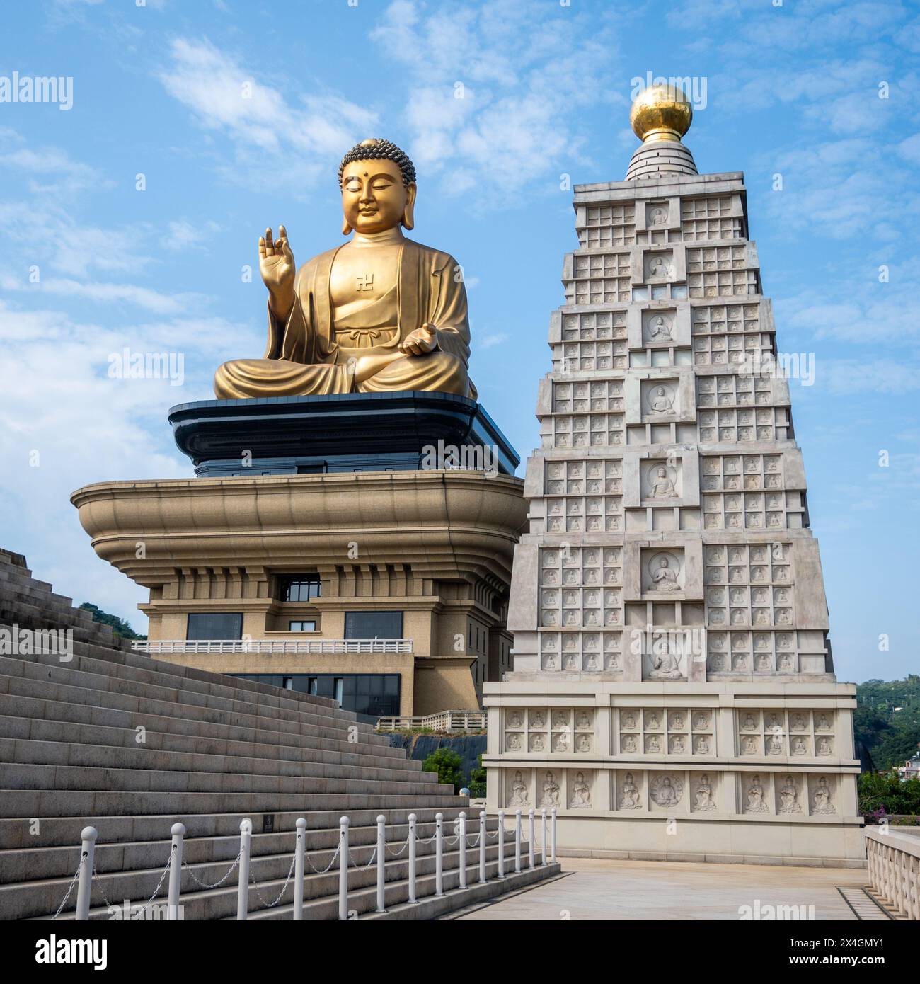 Für Guang Shan Buddha Museum in Kaohsiung, Taiwan. Stockfoto