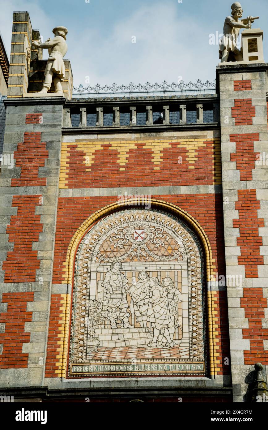 Renaissance-Architektur des Rijksmuseums, Amsterdam, Niederlande. Stockfoto