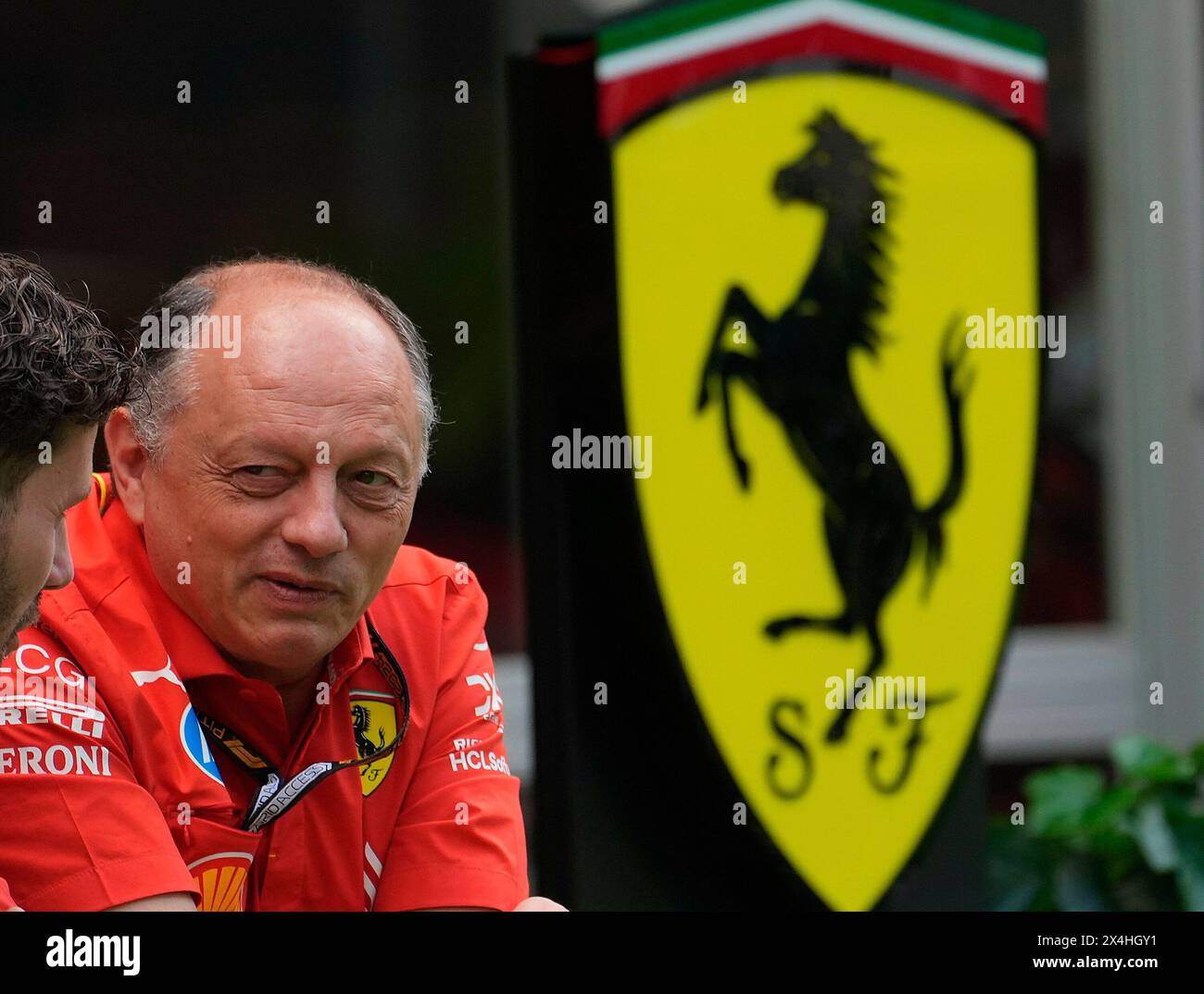 Miami, USA. Mai 2024. 03.05.2024, Miami International Autodrome, Miami, Formel 1 Crypto.com Miami Grand Prix, im Bild Teamchef Frederic Vasseur (Scuderia Ferrari) Credit: dpa/Alamy Live News Stockfoto