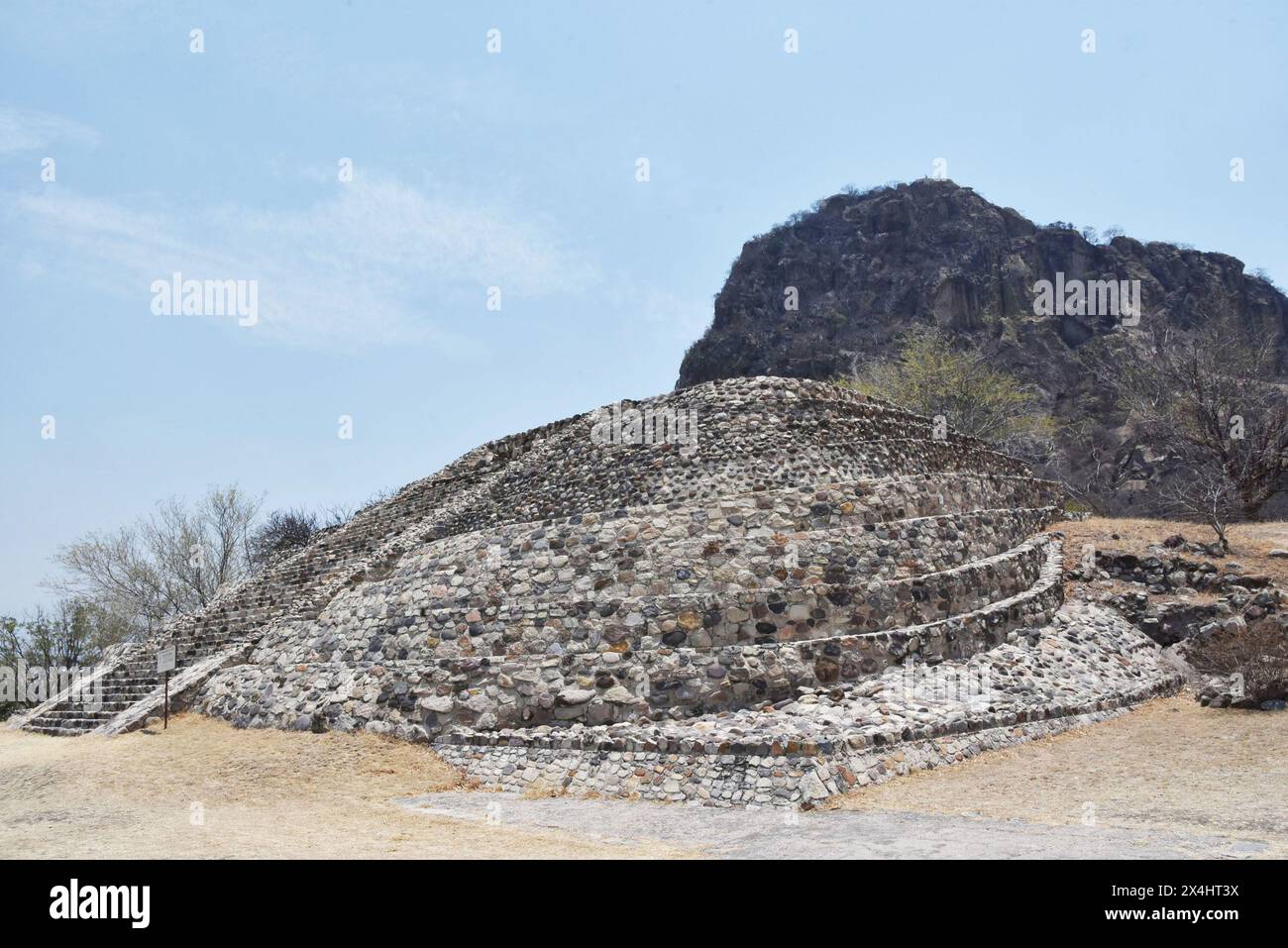 Die Ruinen von Olmec in Chatcatzingo, Morelos. Stockfoto