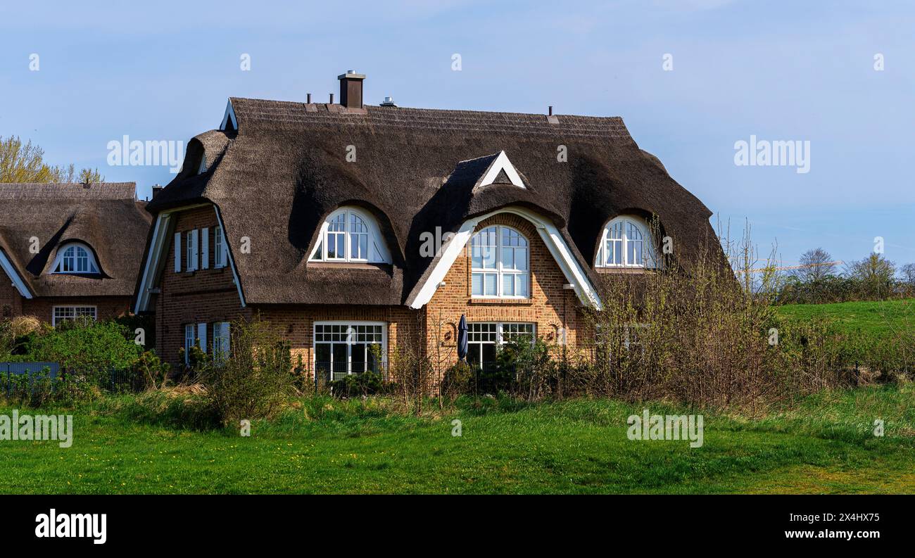 Ferienwohnungsbau am Ostseestrand Rügen, Mecklenburg-Vorpommern, Deutschland Stockfoto