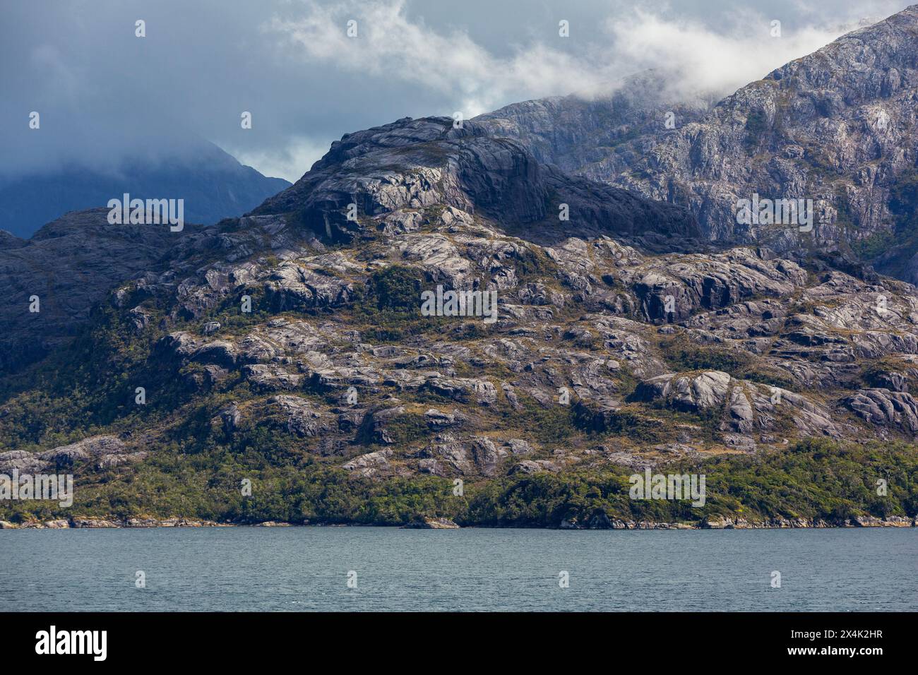 Innerhalb Der Passage, Chilenische Fjorde, Chile, Südamerika Stockfoto