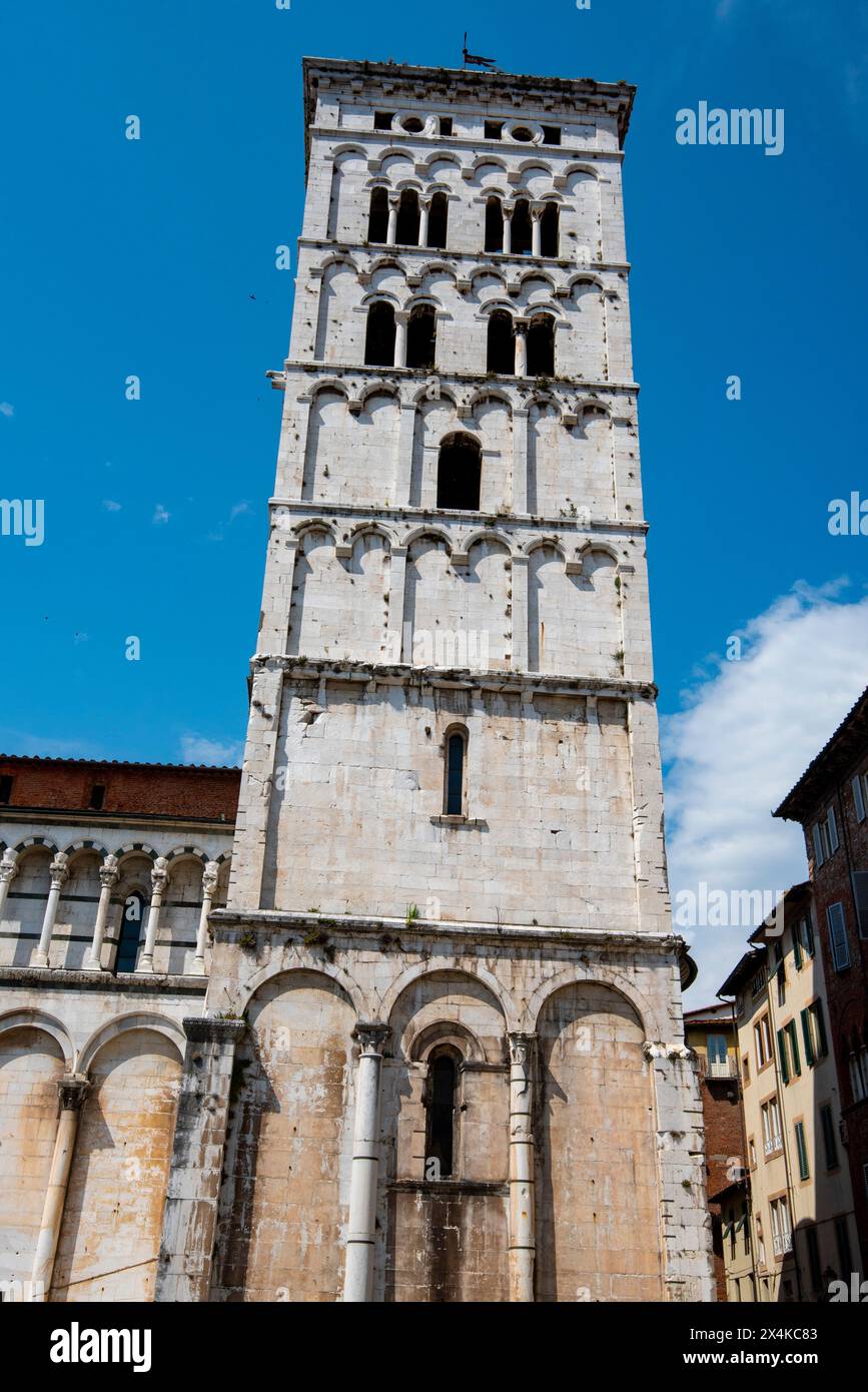 San Michele in Foro Kirche - Lucca - Italien Stockfoto