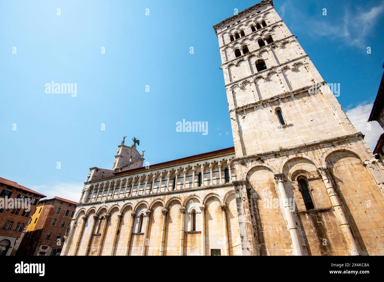 San Michele in Foro Kirche - Lucca - Italien Stockfoto