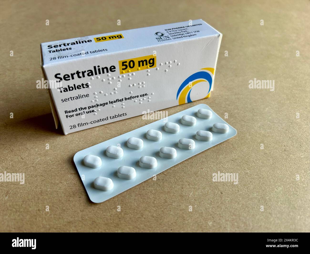 Sertraline Tablets Stockfoto
