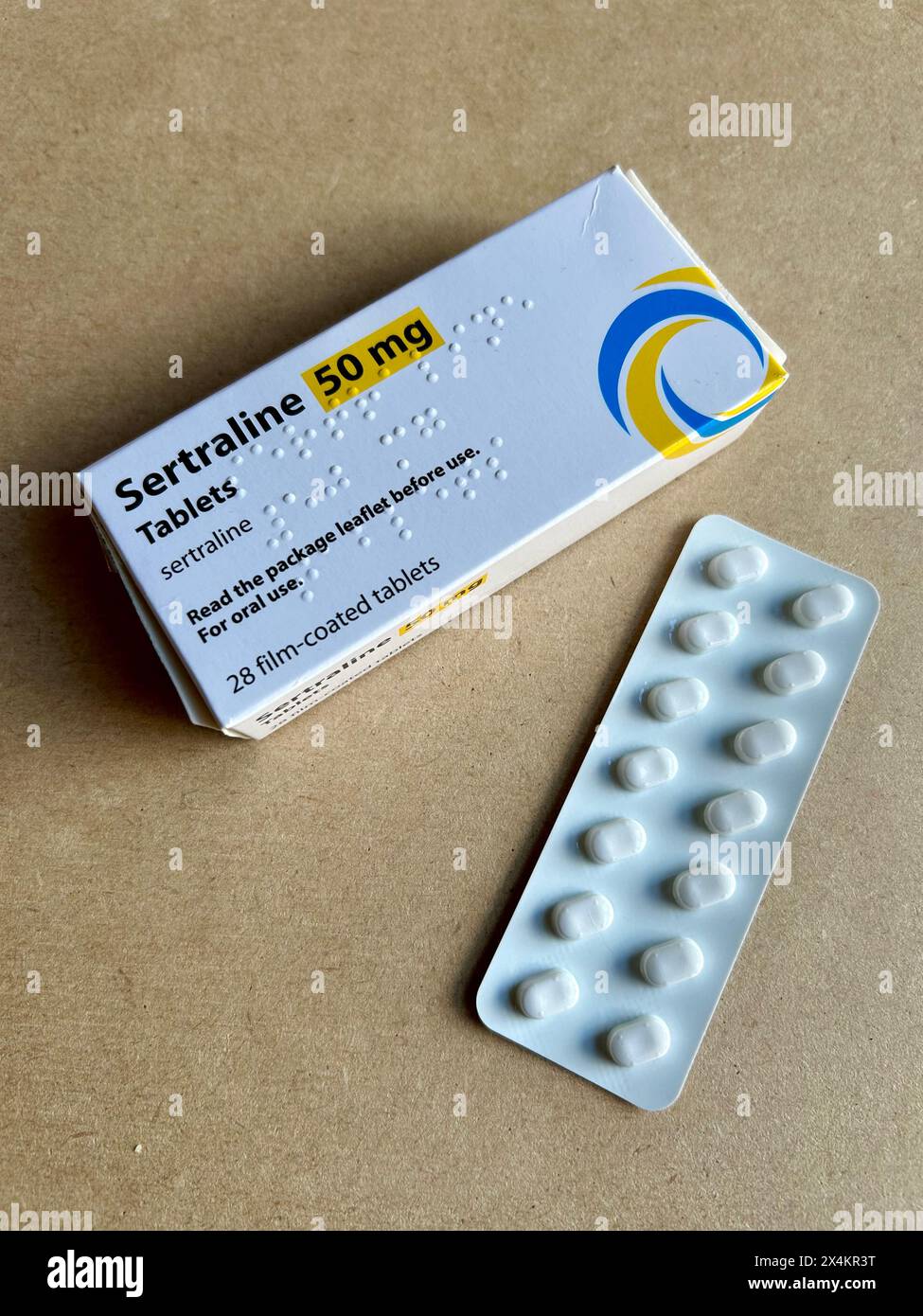 Sertraline Tablets Stockfoto