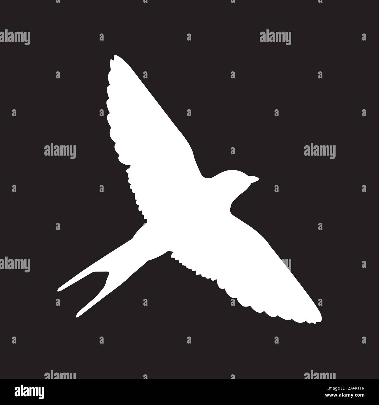 Schwalben Logo Vektor Illustration Design Vorlage. Stock Vektor