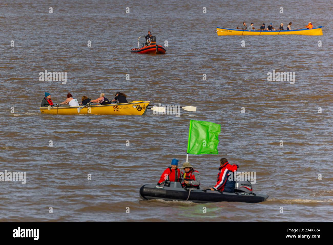 Clevedon Coastal Ruderclub Regatta Stockfoto