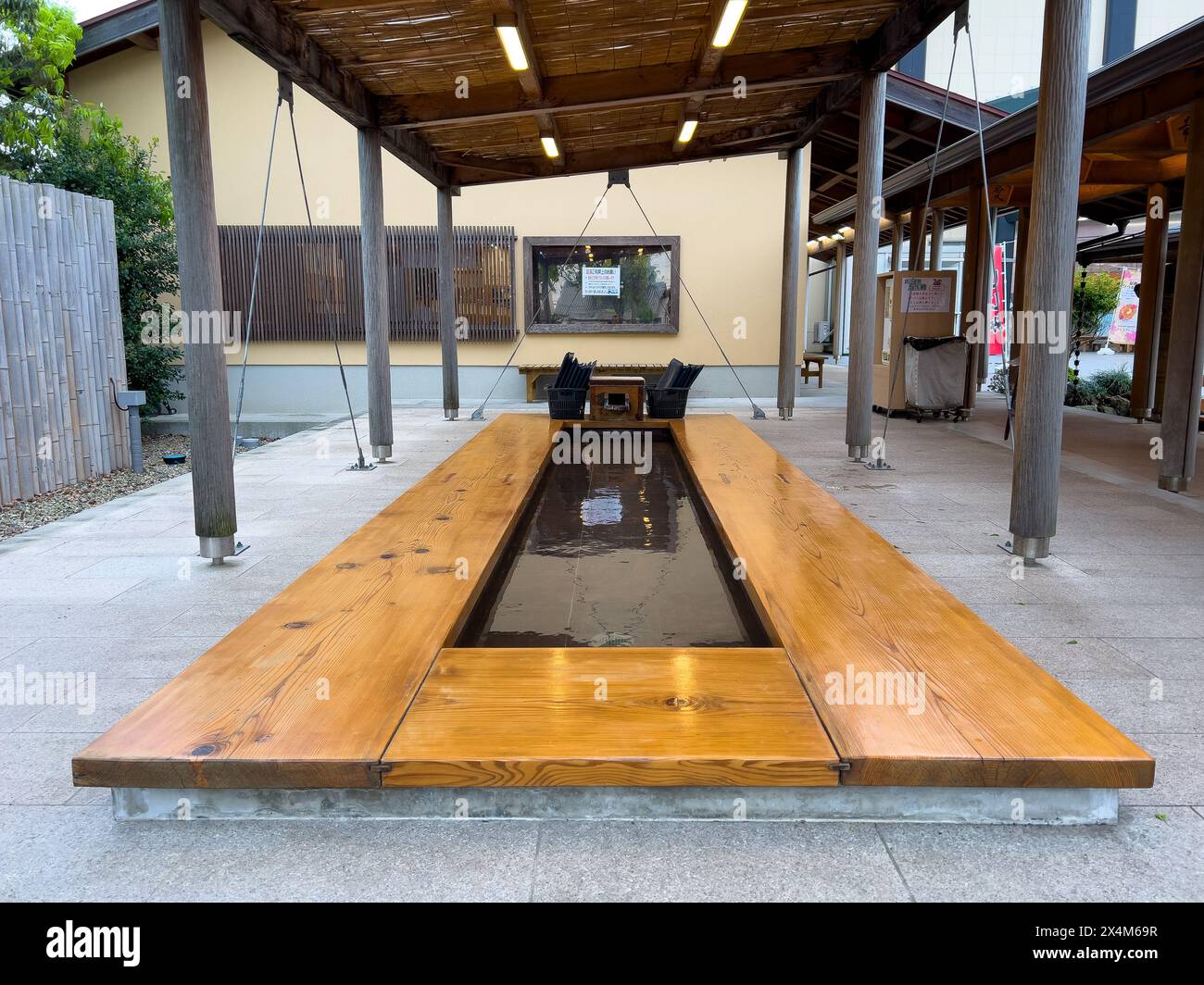 Japanische Fußonsen, Fußbad in Izumo, Präfektur Shimane, Japan Stockfoto