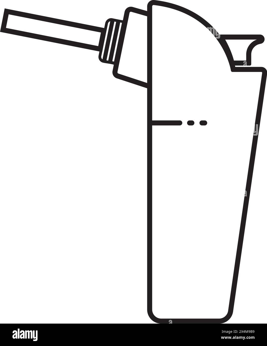 Zigarettenanzünder oder Taschenlampe Symbol Vektor Illustration Symbol Design Stock Vektor