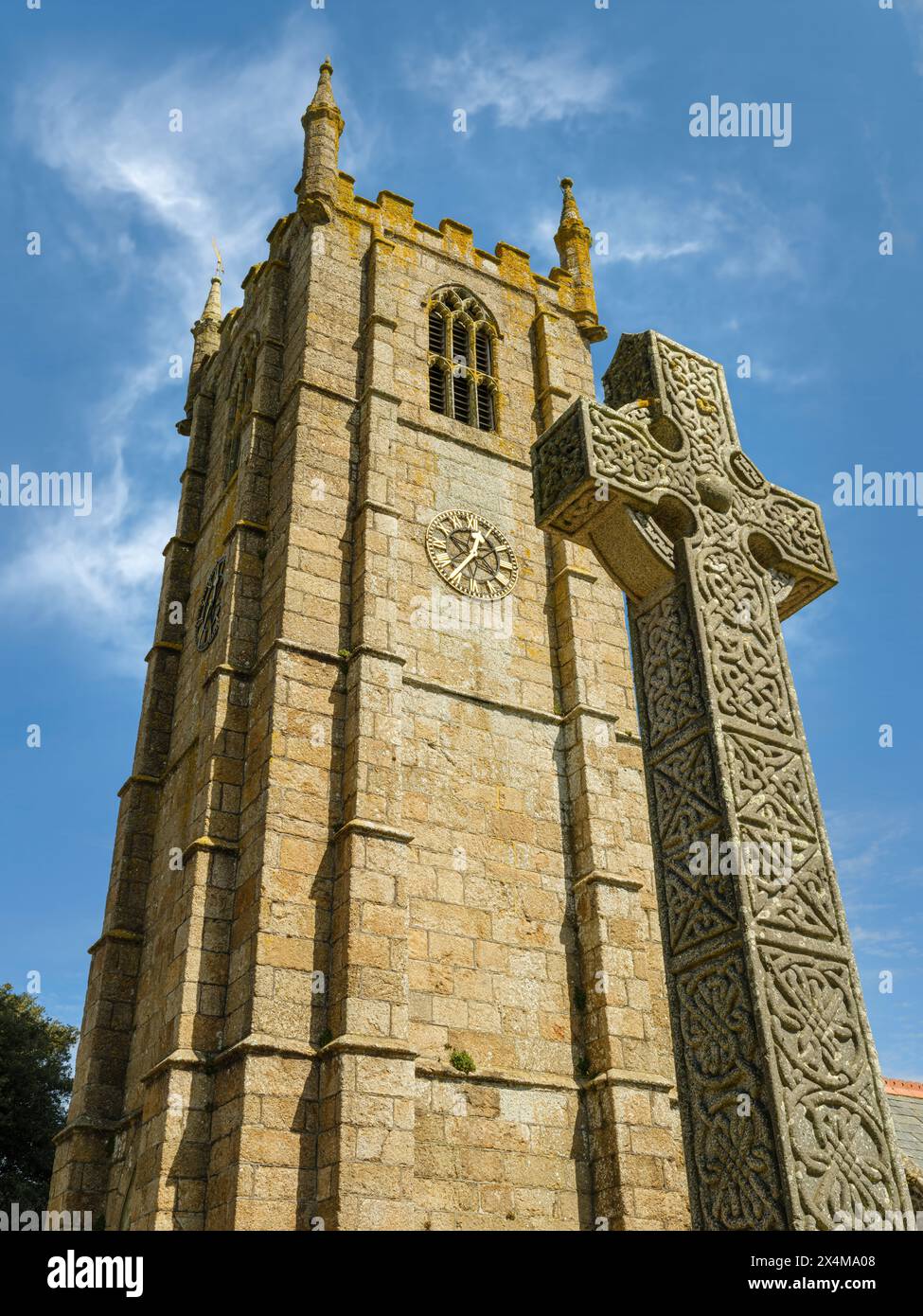 Saint la's Church in St Ives ist eine denkmalgeschützte Pfarrkirche, die der heiligen Jungfrau aus dem 5. Jahrhundert geweiht ist Stockfoto