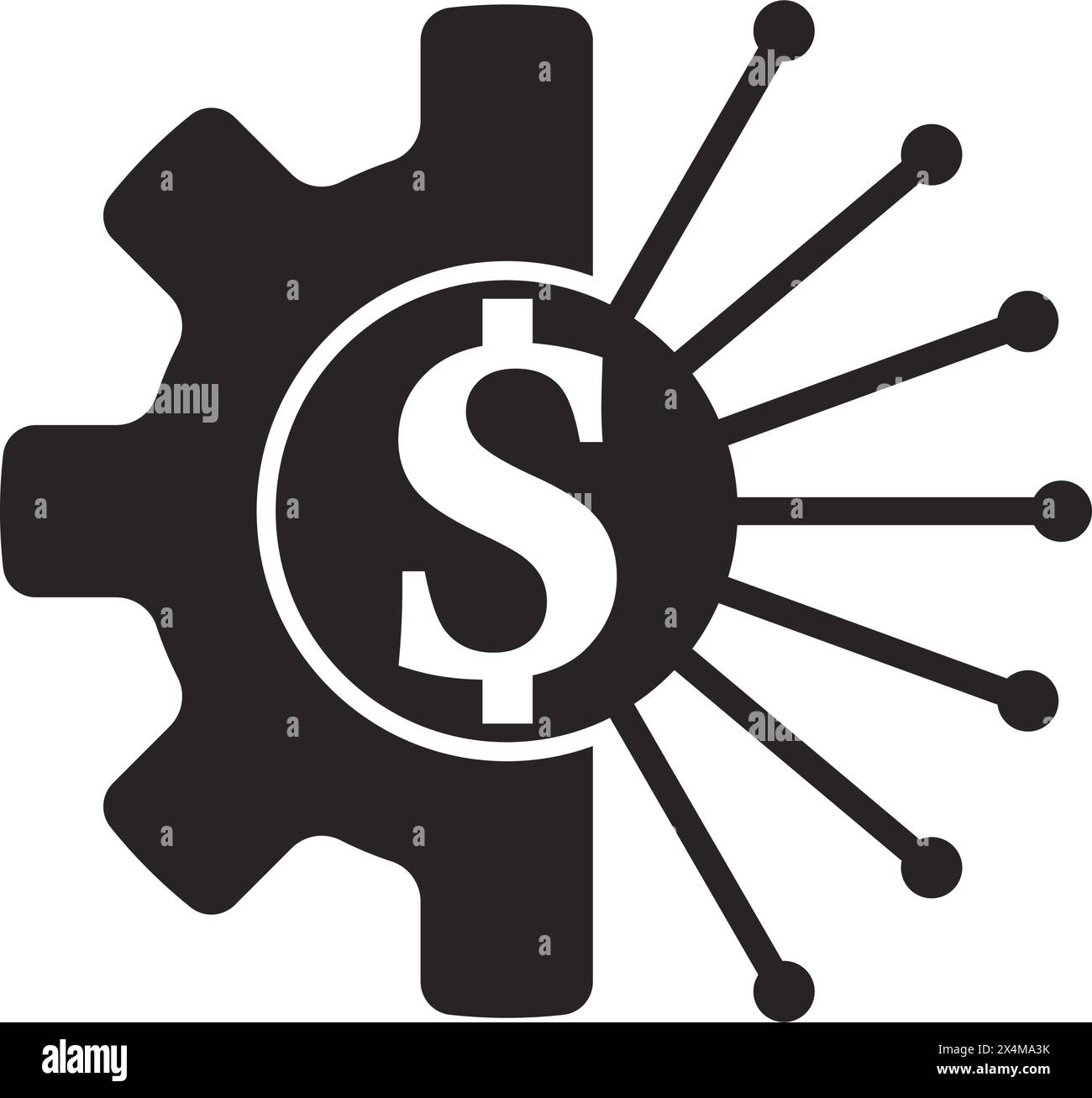 Logo-Vorlage für Symbolvektor des Unternehmensnetzwerks Stock Vektor