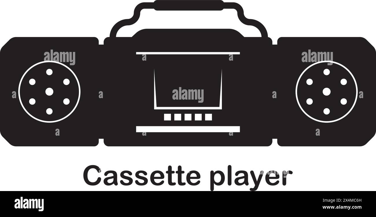 Tape Recorder Symbol Vektor Illustration Vorlage Design Stock Vektor