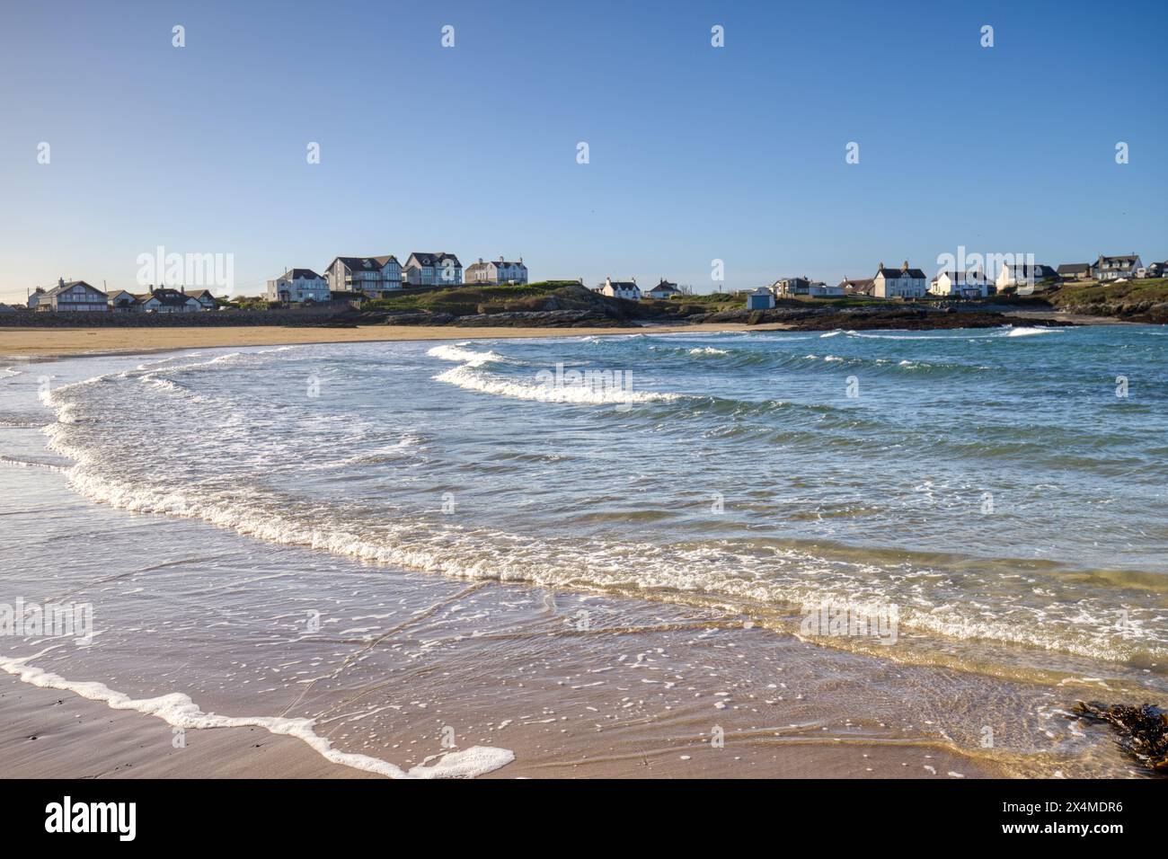 Trearddur Bay, Beach, Anglesey, North Wales, Großbritannien Stockfoto