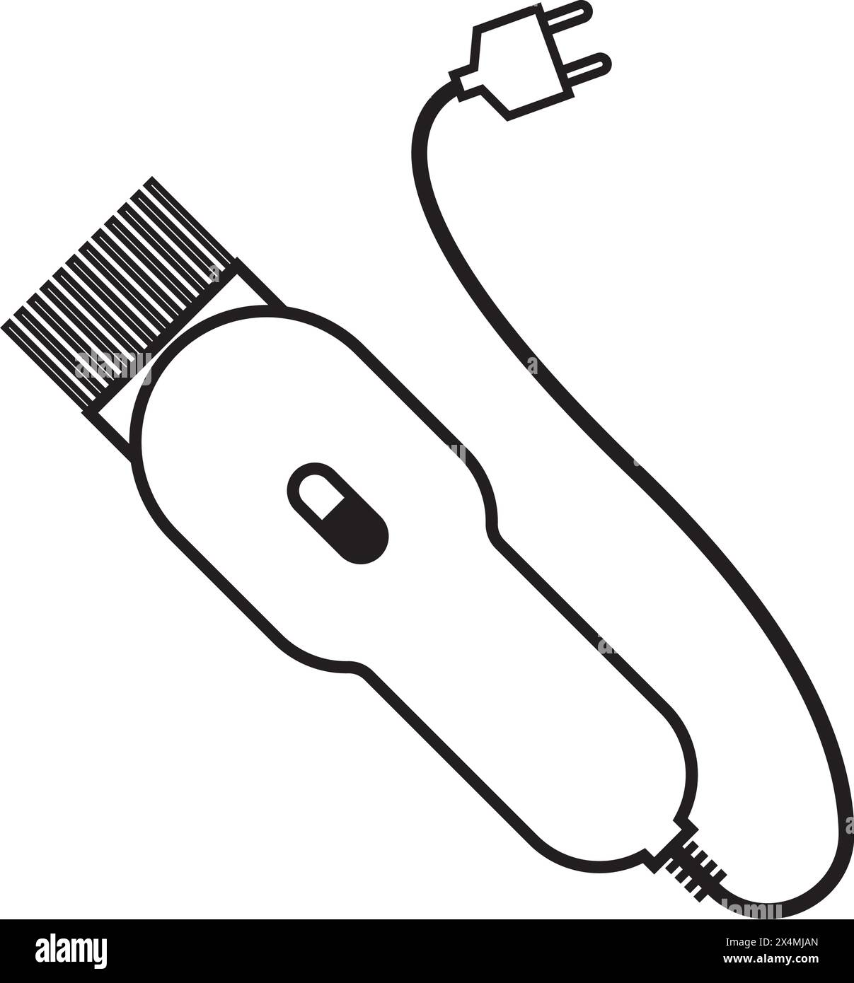 Elektrische Clipper Vektor-Symbol Illustration Vorlage Design Stock Vektor