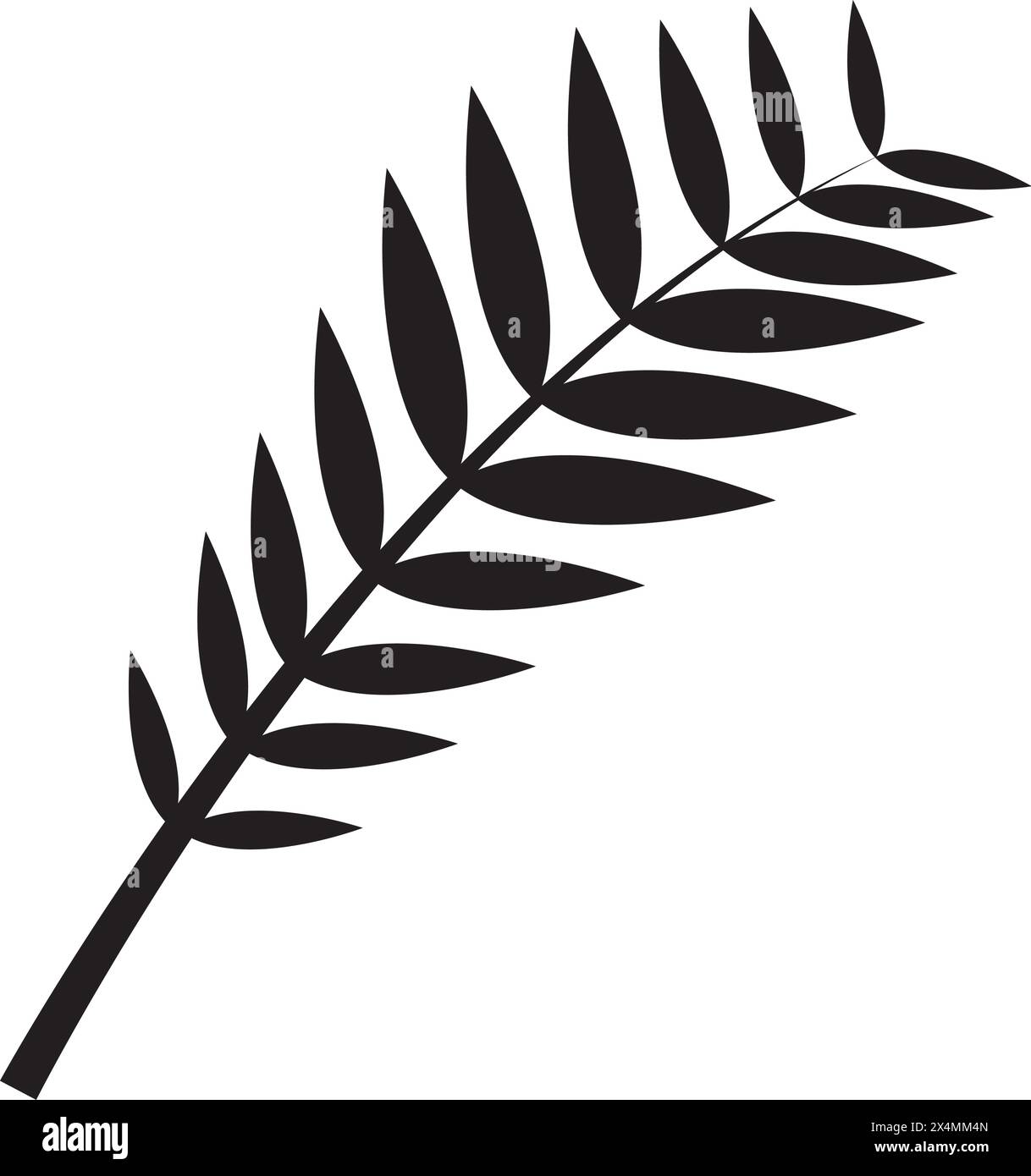 Blattsymbol Vektorvorlage Design Illustration Stock Vektor