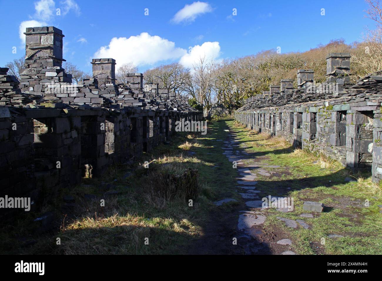 Dinorwig Schieferbruch, Snowdonia Stockfoto