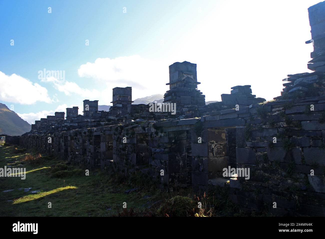 Dinorwig Schieferbruch, Snowdonia Stockfoto