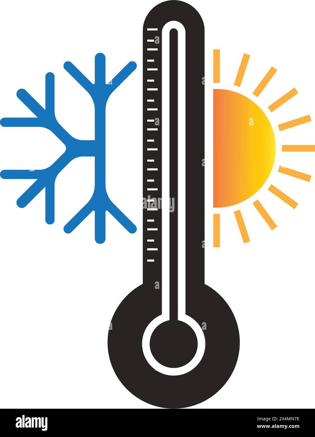 Wetter Temperatur Thermometer Symbol Vektor Symbol Vorlage Design Stock Vektor